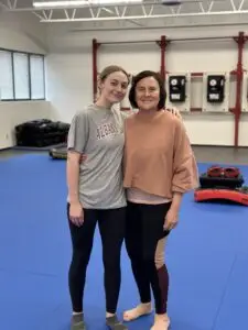 Adults of all ages take self defense classes